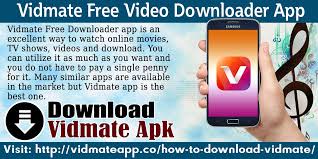 Vidmate Free Downloader App Is An Excellent Way To Watch Online Movies Tv Shows Videos And Download You Can Video Downloader App Movies To Watch Online App