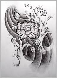 Geometric icon and logo design set with hand draw tree element. Flowers Drawings Japanese Lotus By Metalhead99 Devia On Deviantart Flowers Tn Leading Flowers Magazine Daily Beautiful Flowers For All Occasions