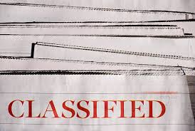 Newspaper classified ads ...