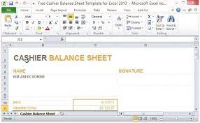 Check register cash register bubble letter fonts balance sheet template money counter office administration restaurant kitchen bartender office ideas. Free Cashier Balance Sheet Template For Excel 2013