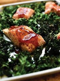Teriyaki Salmon And Kale Sheet Pan Supper Recipe Sheet Pan Suppers Food Network Recipes Supper Recipes