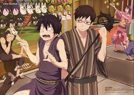 Rin S Tail Is Awesome So Cute Love Mephisto In The Background Blue Exorcist Rin Blue Exorcist Anime Blue Exorcist Funny