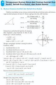 Apr 22, 2019 · jawaban jumlah selisih trigonometri matematika berikut ini adalah. Contoh Soal Jumlah Dan Selisih Sinus Dan Cosinus