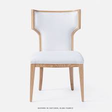 Madegoods Careen Dining Chair Also Available In White Gloss Wood Madegoods Does Custom Upholstery Or We Can Have It Dining Chairs Upholstered Chairs Seating