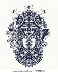 Mayan Tattoo And T Shirt Design Indian Mayan Carved In Stone Tattoo Art Ancient Aztec Totem And Art Nouveau F Mayan Tattoos Aztec Tattoo Aztec Tattoo Designs