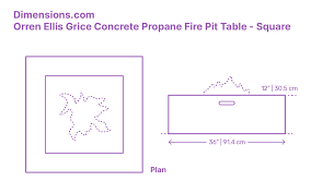 Orren Ellis Grice Concrete Propane Gas Fire Pit Table