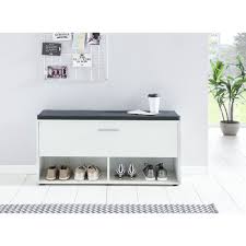 Details Zu Flur Dielen Garderobenbank Bank Schuhbank Sitzbank Weiss Inkl Sitzkissen Sitzbank Weiss Sitzbank Garderobe Mit Sitzbank