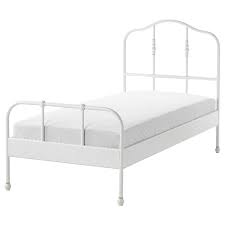 sagstua اطار سرير أبيض lonset ikea