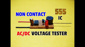 How to use an ac voltage detector/tester. How To Make A Non Contact Ac Dc Voltage Tester Circuit Using 555 Ic Easily Detect Ac Dc Voltage Youtube