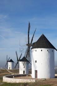 Stock Photo Ciudades Molinos De Viento Y Spain