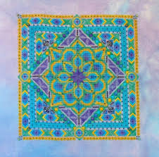 Peacock Mandala Cross Stitch Chart