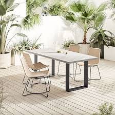 Concrete Outdoor 72 Dining Table Slope Dining Chair Set Concrete Outdoor Dining Table Concrete Dining Table Dining Table