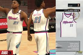 Miami Heat City Edition Jersey 2018 Realistic Icon Nba 2k17