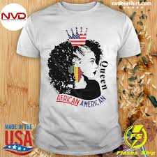 Small, medium, large, x large, 2xl. Funny Queen African American T Shirt Nvdteeshirt