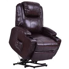 Electric Power Lift Chair Recliner W Remote Cup Holder Brown Lift Chair Recliners Recliner Chair Lift Recliners