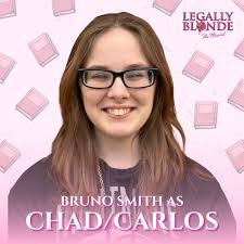 🩷 MEET THE CAST OF LEGALLY BLONDE! 🩷 Jacey Winholtz ('25), makes her  final MCHS appearance as Joyce Riley, the district attorney prosecuting the  Brooke Wyndham murder trial. Bruno Smith ('26), appears