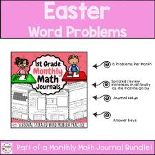 We try to encourage students to read and think about the problems carefully, and not just recognize an answer pattern. First Grade Easter Word Problems Free By Printableprompts Tpt