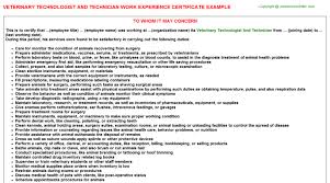Use it to tell the recruiter about your motivations, fill in the gaps on your resume, and convince them you're the best candidate hands down. Veterinary Technologist And Technician Experience Certificates