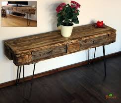 vintage fernsehregal tv board made of europaletten hairpin legs industrial design sideboard rustic reclaimed wood upcycled tv table wood furniture furniture design wooden industrial design sideboard home decor
