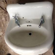 vintage porcelain over cast iron wall