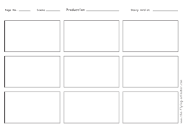 Language Arts Blank Storyboard Templates Storyboard Template Storyboard Visual Development
