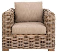 Safavieh Bora Bora Wicker Accent Chair Natural Accent Chairs Brown Cushions Green Accent Chair