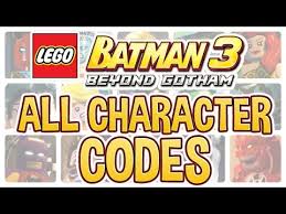 After escaping the big green dome bubble with plastic . Lego Batman Beyond Gotham Character Codes 11 2021