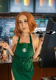 Did the Starbucks apron meme as Haru! I cosplay her normally but couldn't  resist. : r/churchofharu