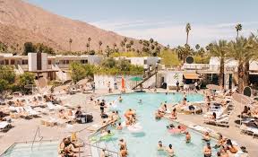 The Coolest Girliest Bachelorette Party Hotels In Palm Springs For A Palm Springs Bachelorette Party Palm Springs California Resort Palm Springs Hotels Palm Springs Resorts