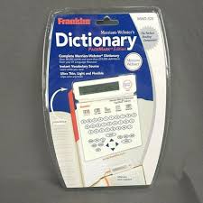 Details About Franklin Mwd 520 Electronic Merriam Webster S Dictionary Pagemark Edition New In 2020 Webster Dictionary Merriam Webster Webster
