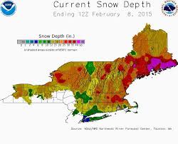 Maps Of Current Forecast Snow Conditions In The Northeast