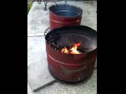 Metal and poly 55 gallon barrels and barrel components. 55 Gallon Drum Firepits Mini Burn Barrels Youtube