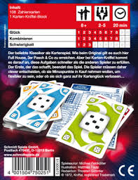 Kniffel karte pdf / kniffelblock ausdrucken a4 : Karten Kniffel 75025 Schmidt Spiele
