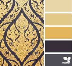 What colours are complementary to gold? Navy Gold Color Novocom Top