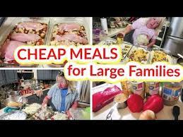 Cheap Meals For Large Families 10 Frugal Freezer Meals And 3 Easy Casserole Recipes Youtube In 2020 Large Family Meals Freezer Meals Cheap Family Meals