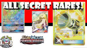 Crimson invasion booster box & see our entire selection of pokemon cards at low prices. All The Secret Rare Pokemon Cards From Crimson Invasion Estimated Values Youtube