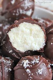 Chocolate Coconut Cream Truffles Sugar Apron Coconut Desserts Desserts Coconut Recipes