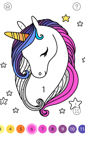 Salón de belleza para unicornios. Unicornio Juegos De Pintar Con Numeros For Android Apk Download