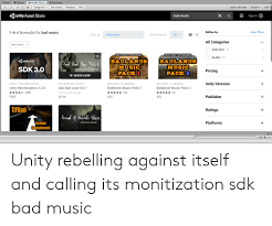 All assets can be downloaded for free! Asset Store Animator C Game Scene Categories Sell Assets Feedback Faq Open In Browser English Usd Unity Asset Store X Sign In Bad Music Refine By Clear Filters 1 6 Of 6 Results