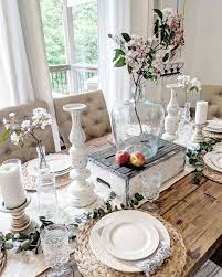 50 Popular Summer Dining Room Design Ideas Sweetyhomee Dining Room Table Centerpieces Dining Room Arrangement Dining Room Table Decor
