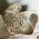 Tuareg Verziert Armband Mit Ebenholz S Algerien Knopfe Ahaggaren Stamm Arm Band Metallic Silver Cuff Bracelets