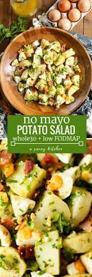 No Mayo Potato Salad With Herbed Bacon Eggs Recipe Potato Salad Best Pasta Salad Potatoe Salad Recipe