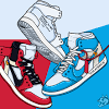 Air jordan sneaker coloring pages. 1