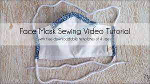 How to make a face mask. Official Face Mask Sewing Video Tutorial With Pocket For Filter Media Craft Passion Youtube