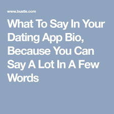 Use spell check and proper grammar. What To Say In Your Dating App Bio Because You Can Say A Lot In A Few Words Dating Sayings Bio