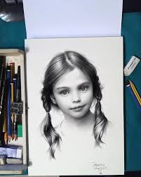 The purpose of this page it gh for young people to show their talent of art and to grow their talent Girl Realistic Drawing By Fraderos