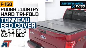 2015 2019 F150 Rough Country Hard Tri Fold Tonneau Cover Review Install Youtube