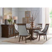 Louis philippe formal 7 piece dining set | wayfair. Landmark Round Dining Room Set W Tufted Sling Chairs Art Furniture Furniture Cart
