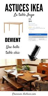 La Table Ingo Transformee En Table Rustique Ikea Diy Diy Ikea Hacks Diy Deco