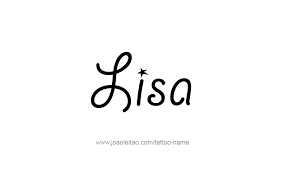 Lisa simpson tattoo on the leg. Lisa Name Tattoo Designs
